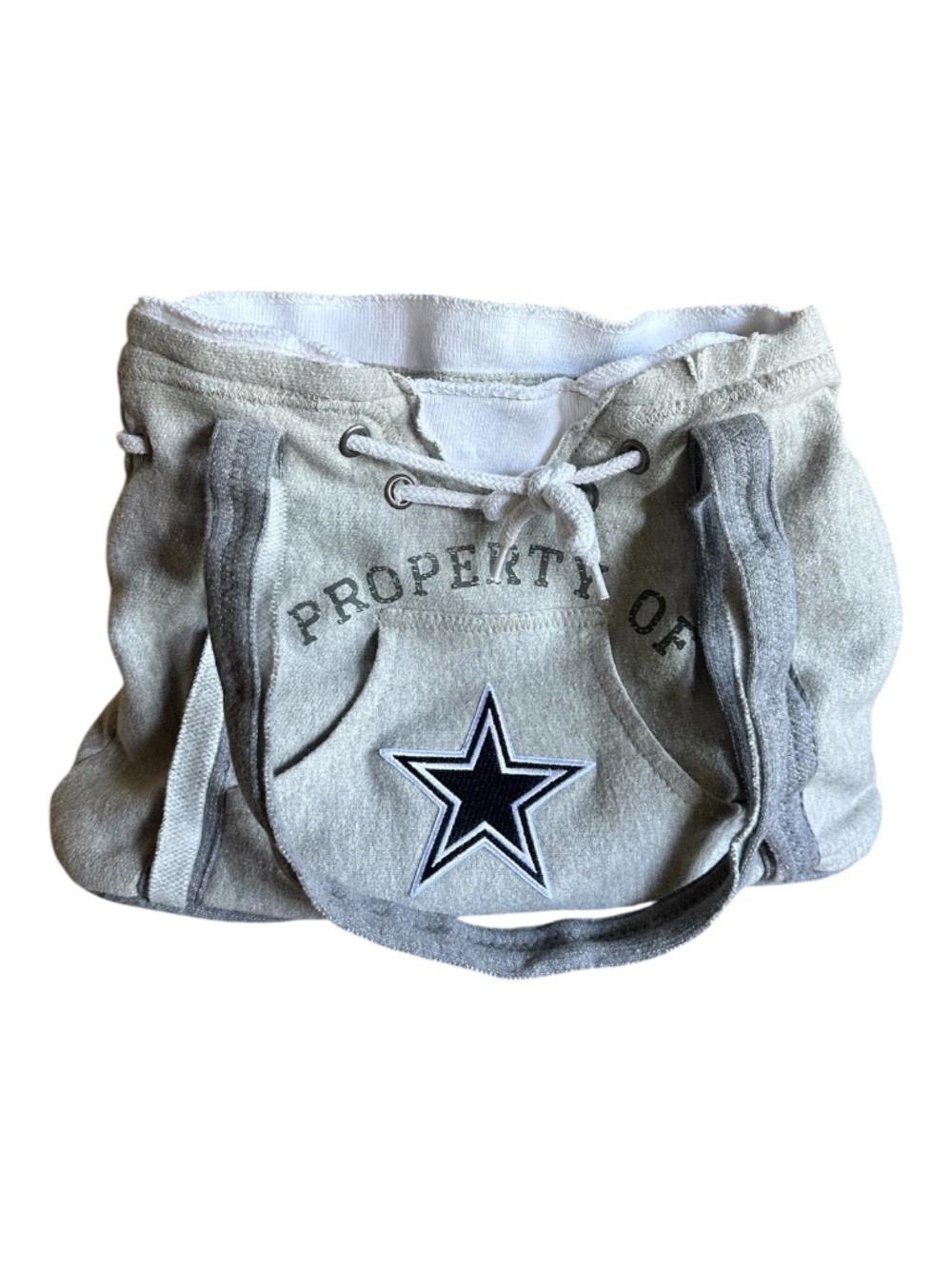 Little Earth Dallas Cowboys Hoodie Purse Gray NFL Shoulder Bag